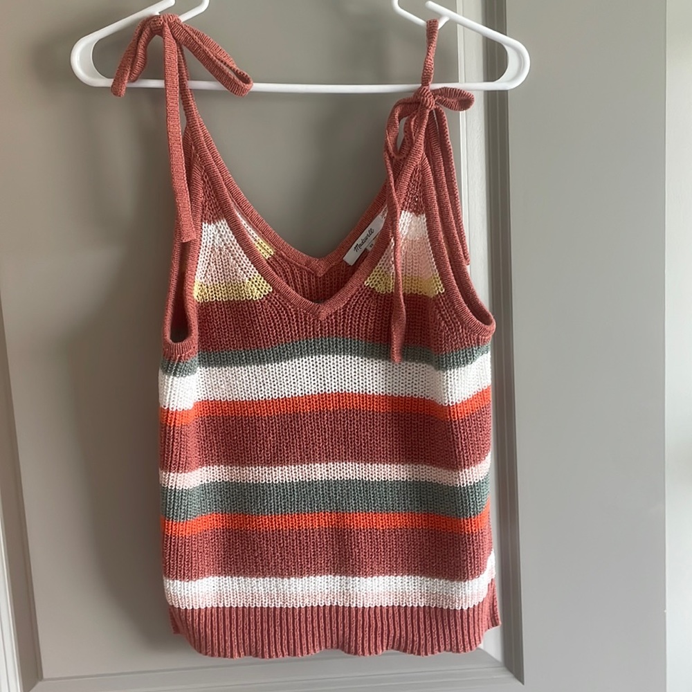 Madewell Knit Tie-Strap Sweater Tank